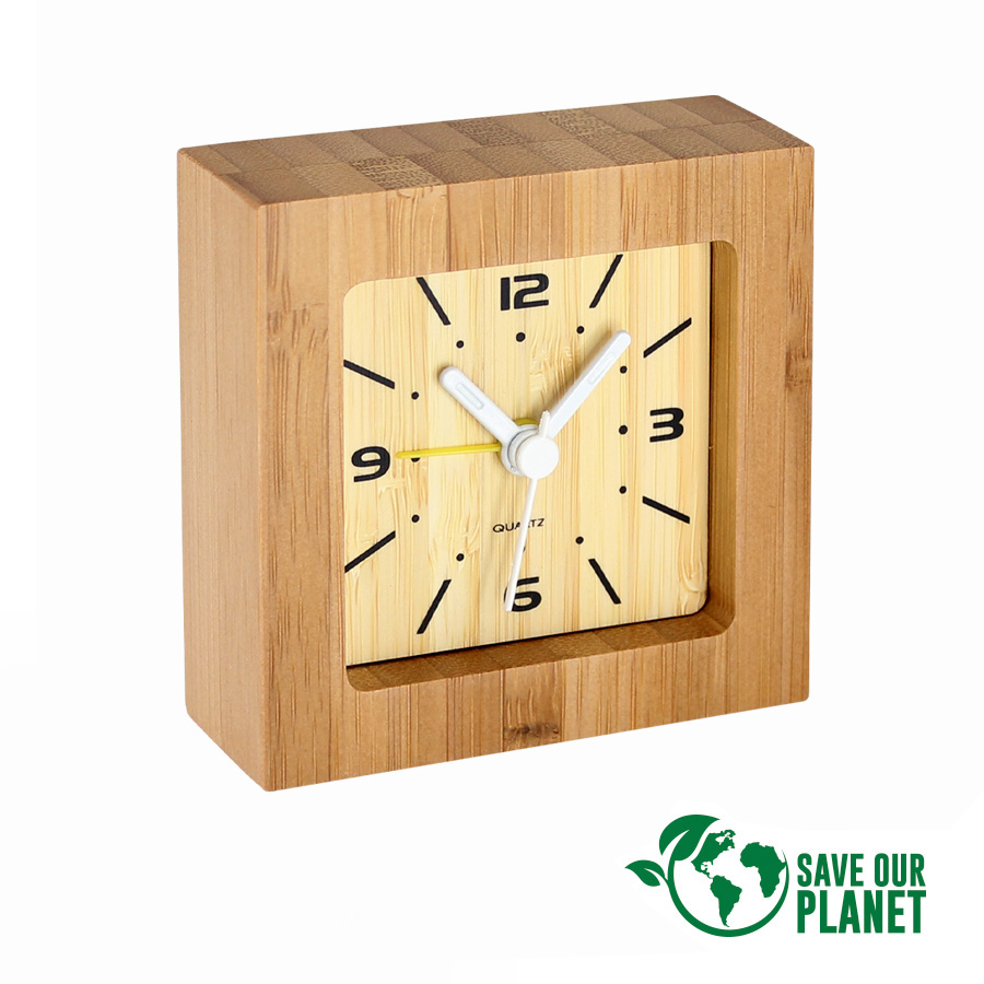 RELOJ DESPERTADOR DE BAMBOO
