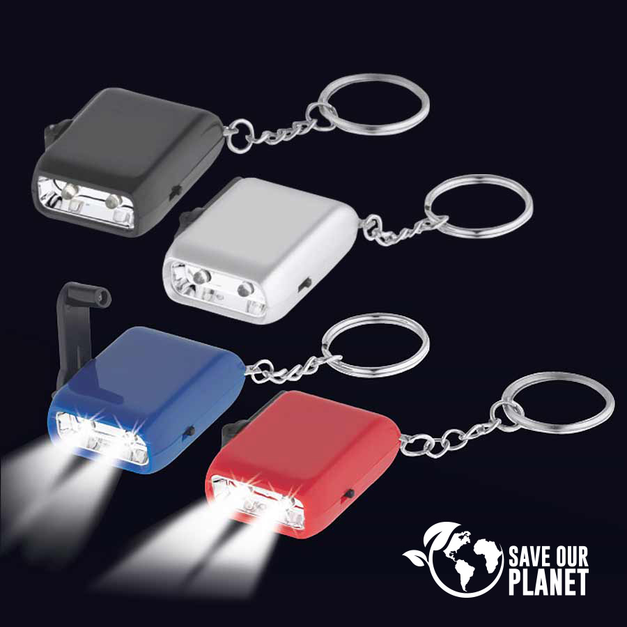 LLAVERO-LINTERNA LED DÍNAMO