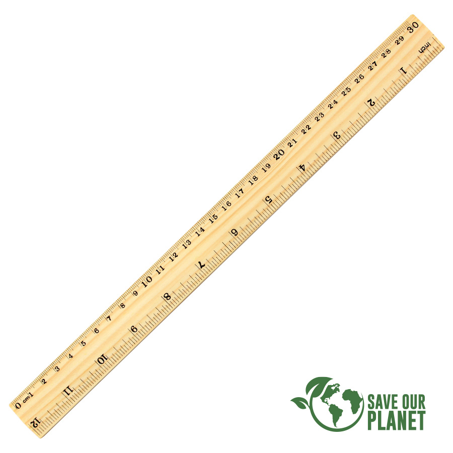 REGLA DE MADERA 30 CM