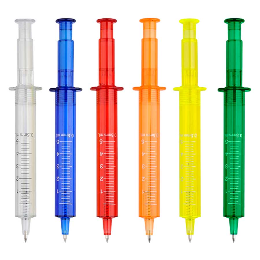 BOLÍGRAFO PLÁSTICO JERINGA