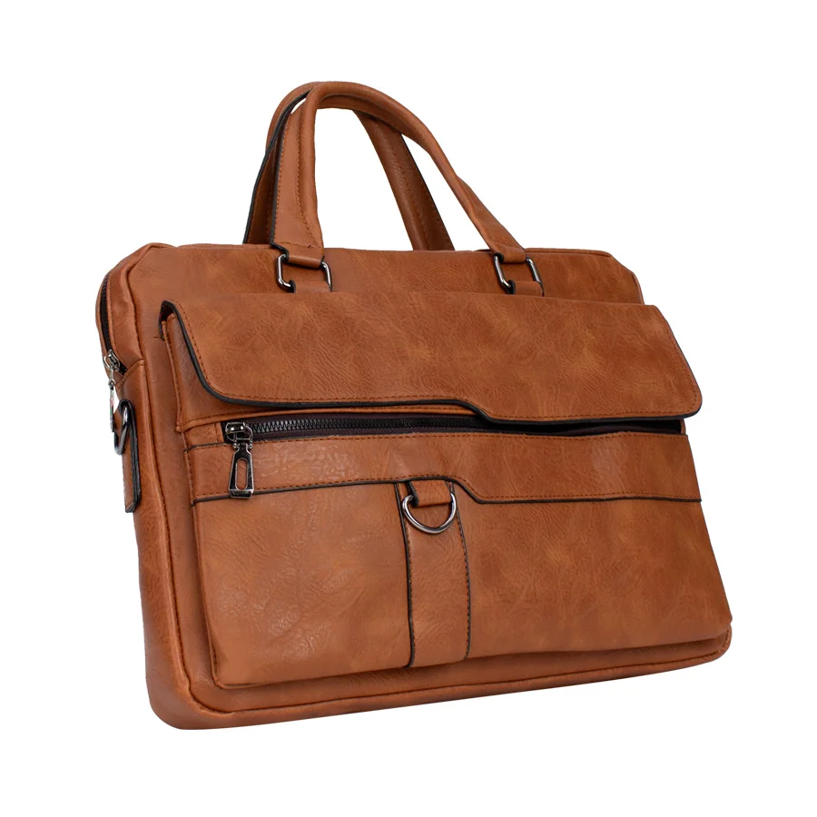 Maletín ejecutivo porta-notebook de Eco-cuero «BRONSON» 6.5L