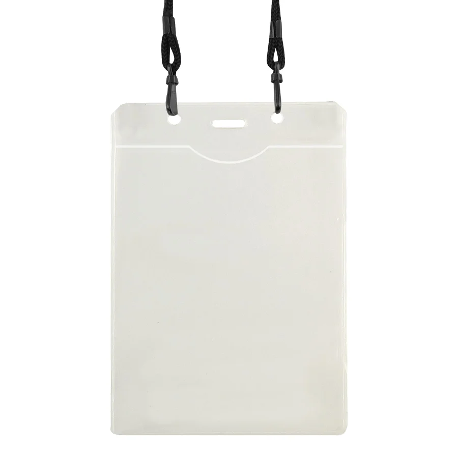 Porta-Credencial con Colgador Negro