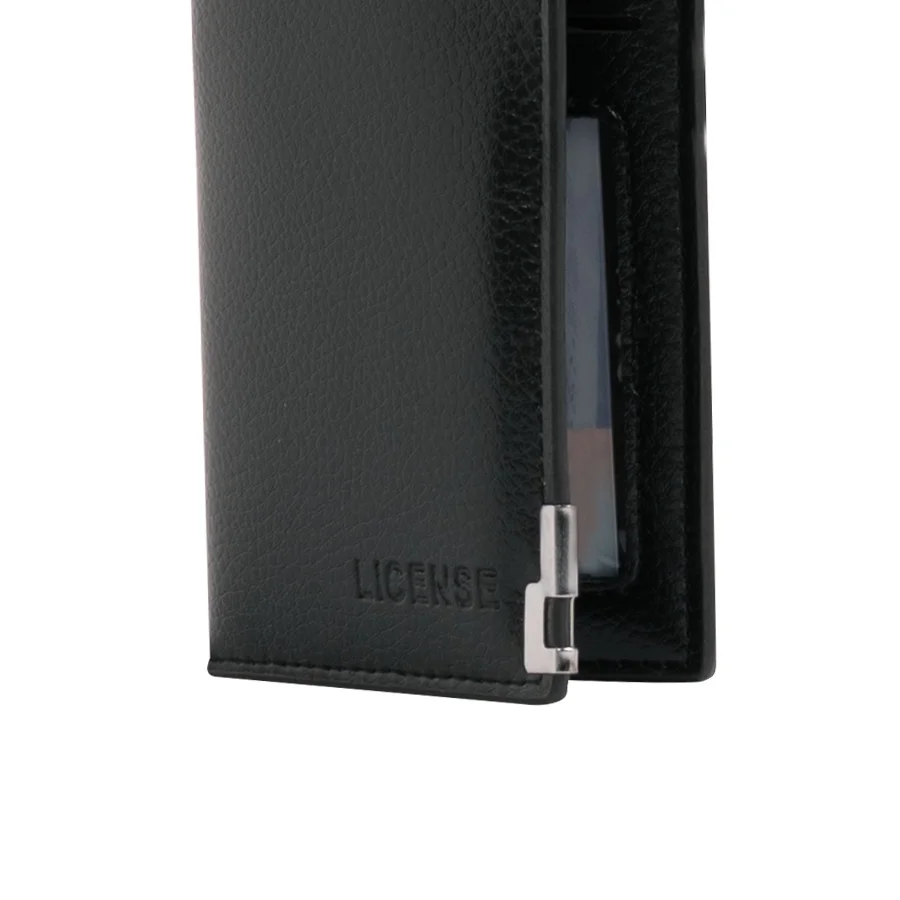 Porta-Tarjetas vertical de Eco-Cuero «LICENSE»