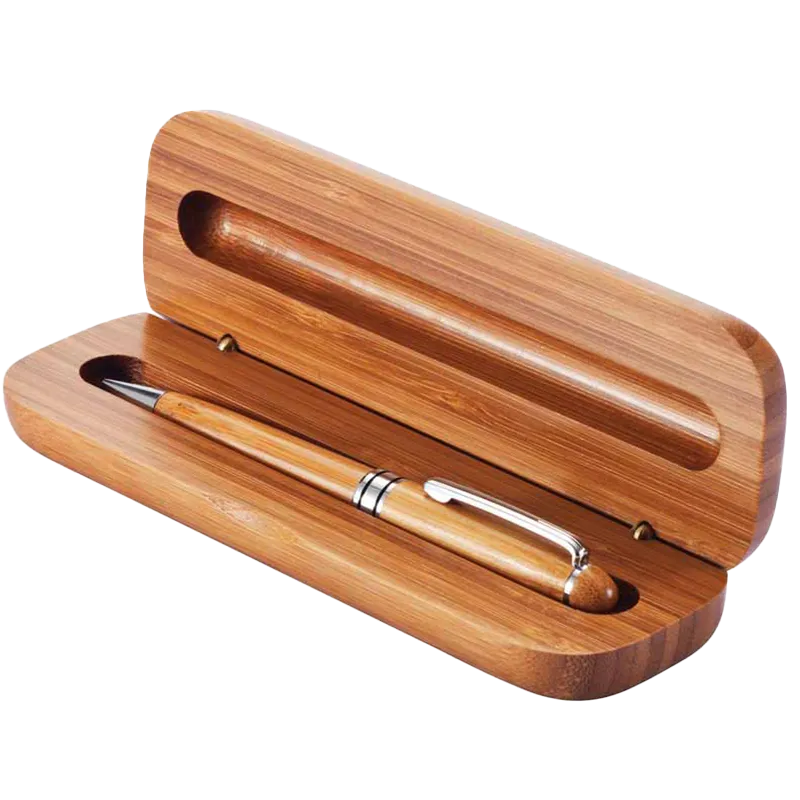 Set Bolígrafo Estuche de Bamboo