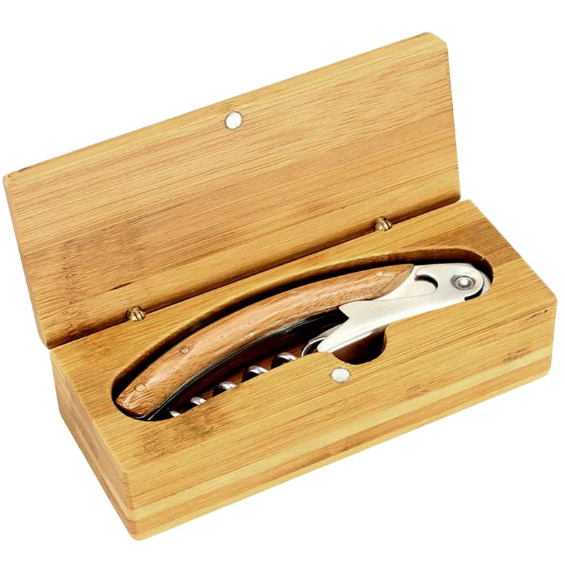 Set de Vino rectangular de Bamboo