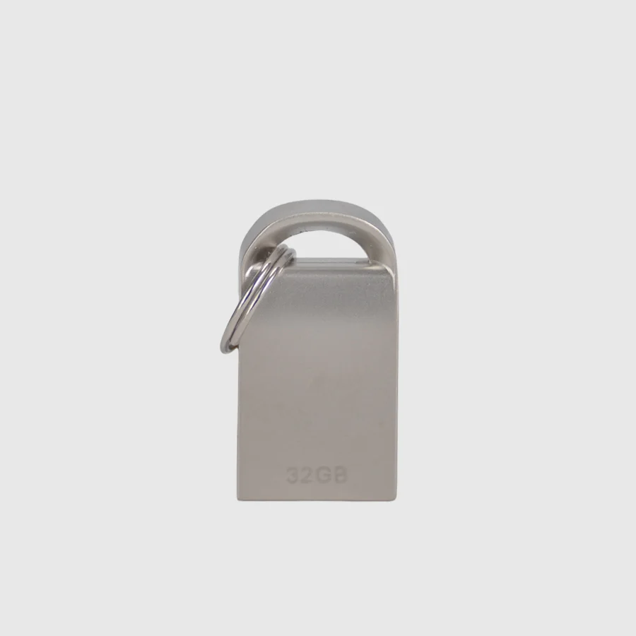 USB 2.0 Mini-Pendrive «Lock» de Acero inoxidable 32GB