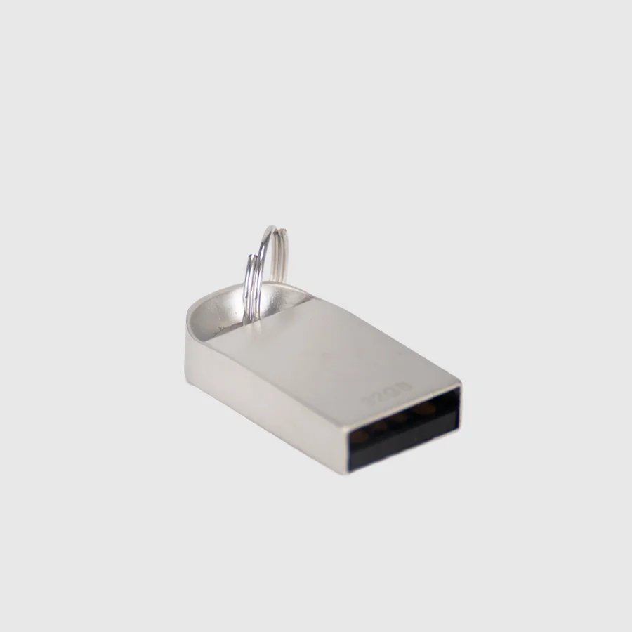 USB 2.0 Mini-Pendrive «Lock» de Acero inoxidable 32GB