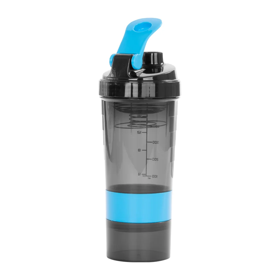Vaso Gym para batidos proteína «SHAKE», con 4 compartimentos.