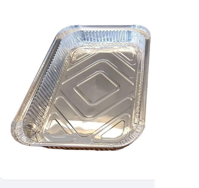 Bandeja Alum. 2000ml c/Tapa PP (20x20)