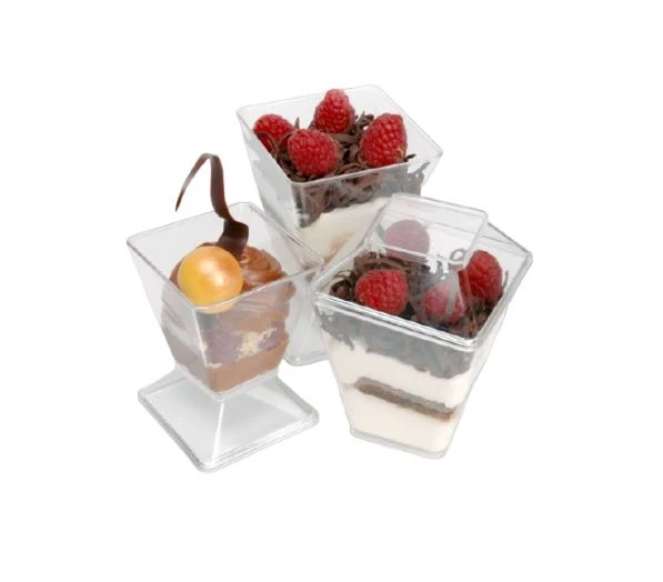 Base/Tapa p/ Postre PS cuadrado 110ml (50x10)