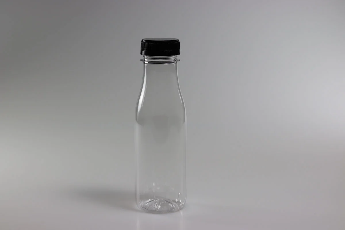 Botella PET 200ml c/ Tapa Negra (1x70u)