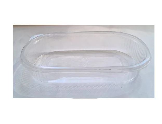 Plato oval transparente con div. (2x150)