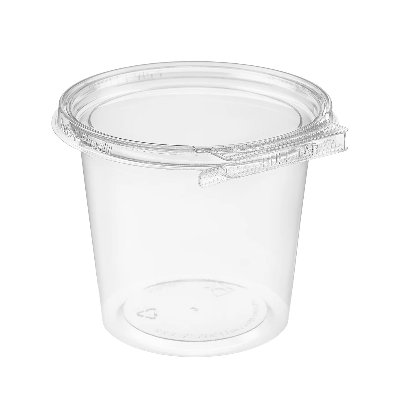 Pote Bisagra 24oz PET redondo c/tapa inviolable (1x280)