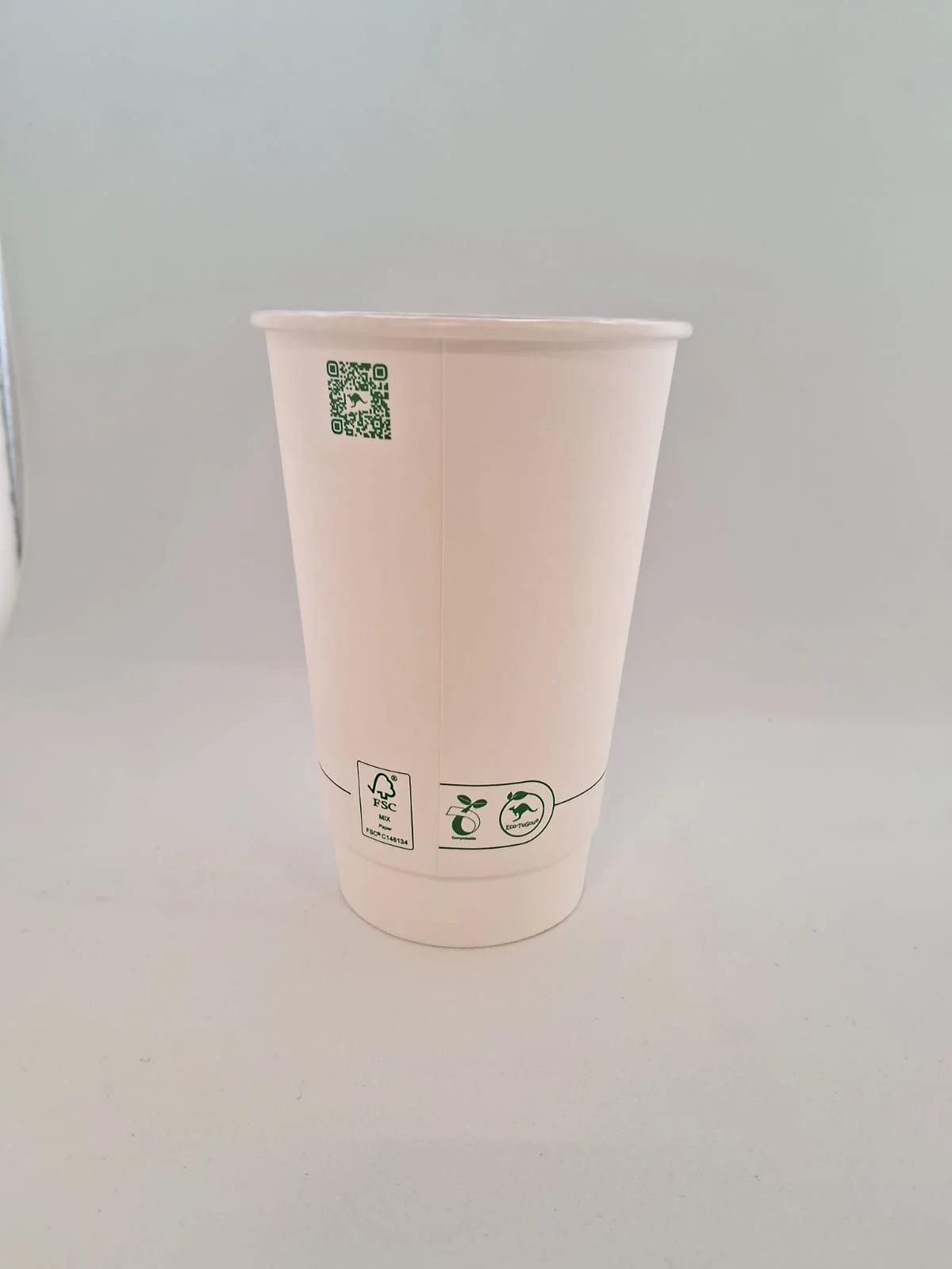 Vaso 12oz Blanco Doble Pared PLA Imp. Generico (20x25)