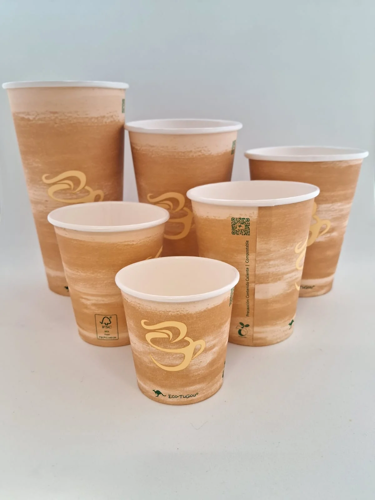 Vaso 12oz Papel PLA Imp. Tugou (20x50)