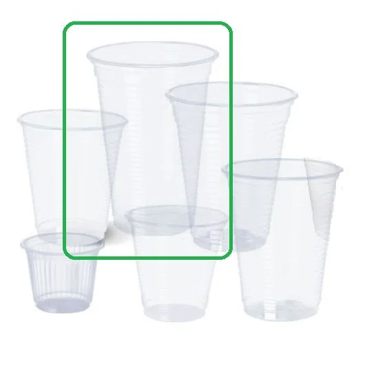 Vaso 300cc PP Transp. (20x100)