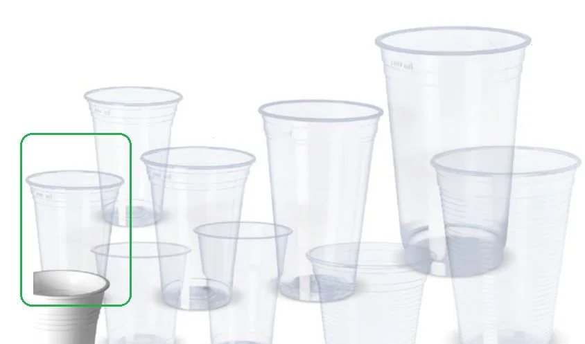 Vaso 330cc PP Transparente (20x50)