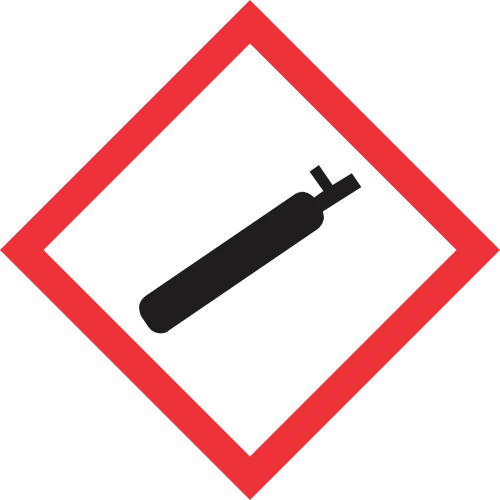 Gases a presión rombo GHS04