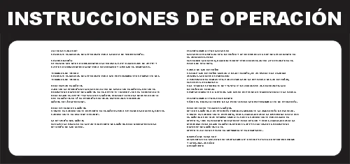 INSTRUCCIONES OPERACIONALES