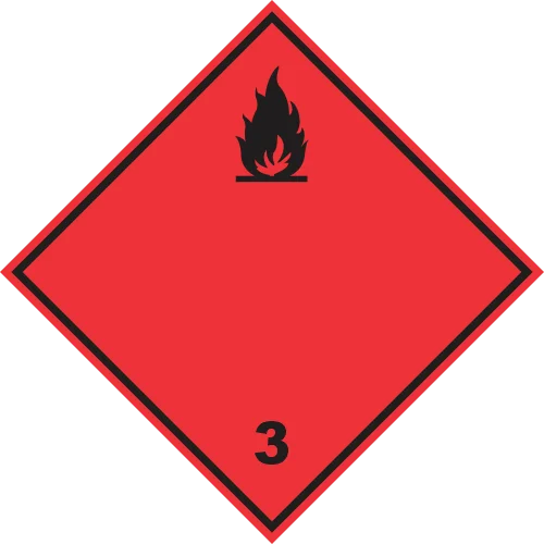 Líquidos inflamables rombo clase 3