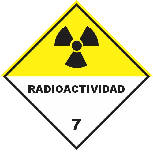 Material radiactivo rombo clase 7