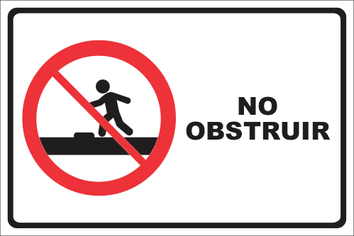 NO OBSTRUIR